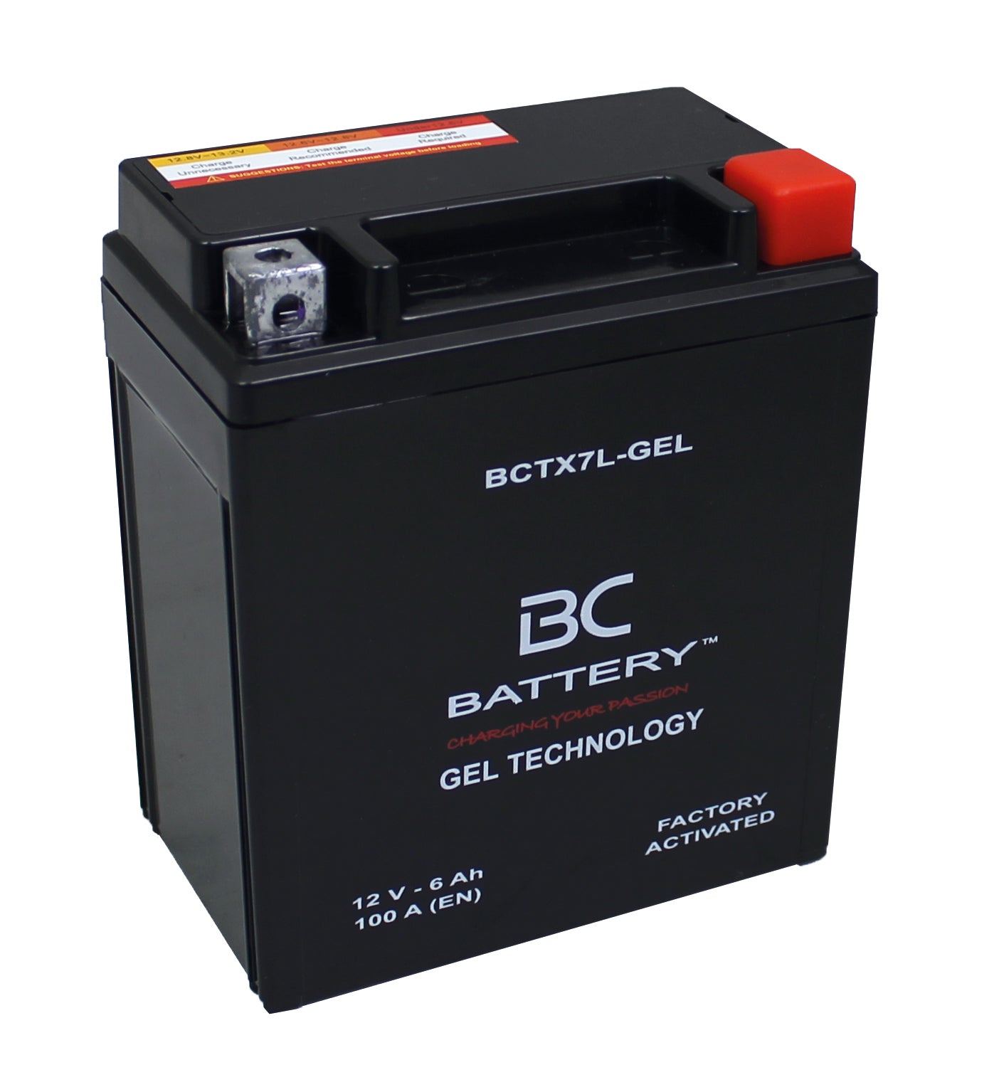 BCTX7L-GEL| Batteria Moto al GEL, YTX7L-BS, 12V, 6Ah, CCA: 100Amp, 150x70x130mm - BC Battery Italian Official Website