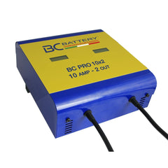 BC PRO 10x2 - Caricabatteria professionale a 2 uscite, 10 Amp - BC Battery Italian Official Website