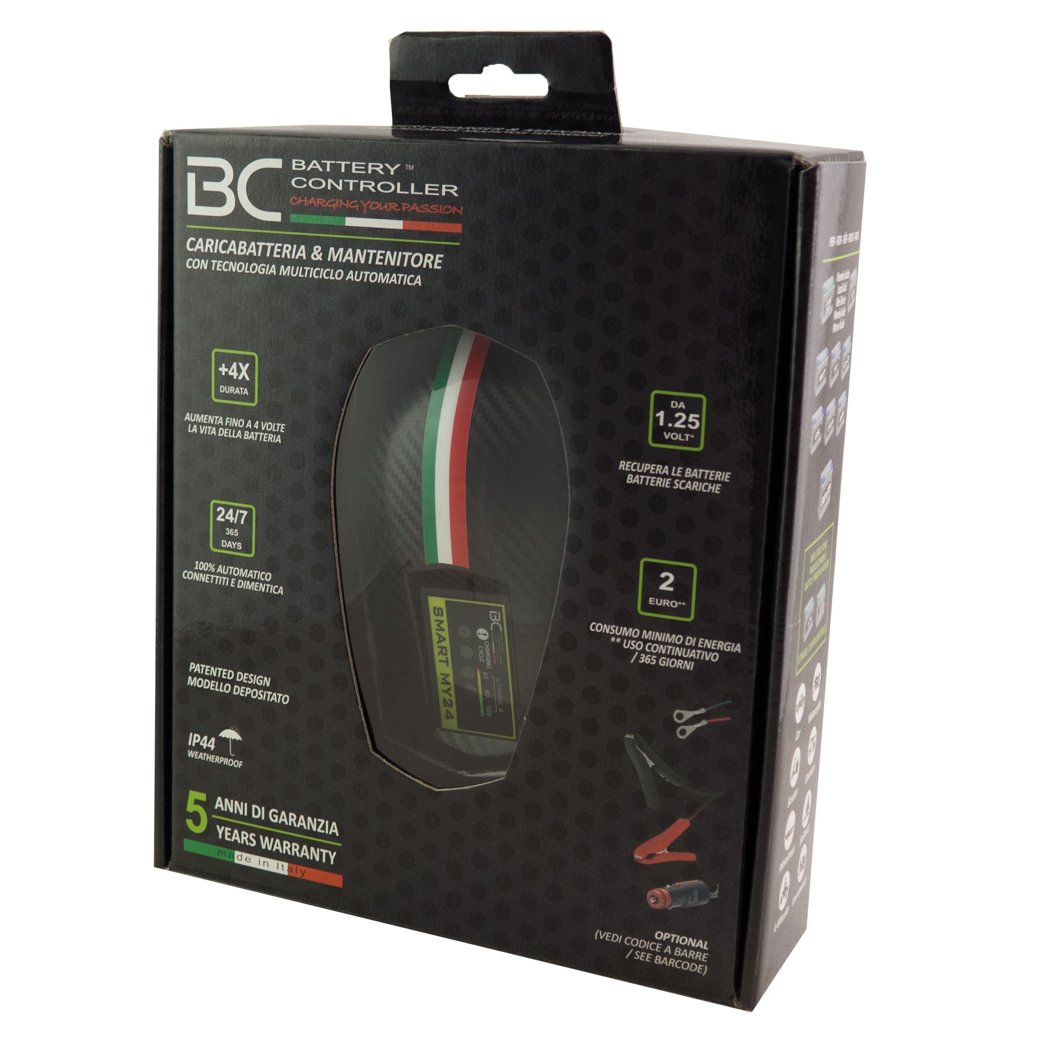 BC PLUS MY24, 12V - 1,5A Caricabatteria/Mantenitore Digitale/LCD - BC Battery Italian Official Website