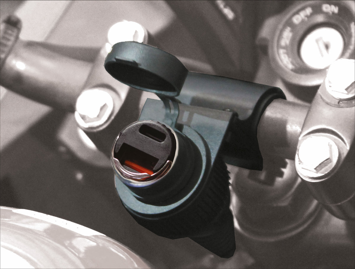 P12USBDUAL | Toma Mechero Moto + Doble USB