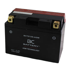 BCTZ12S-GEL | GEL-Motorradbatterie, YTZ12S, 12 V, 11 Ah, CCA: 210 Ampere, 150 x 87 x 110 mm