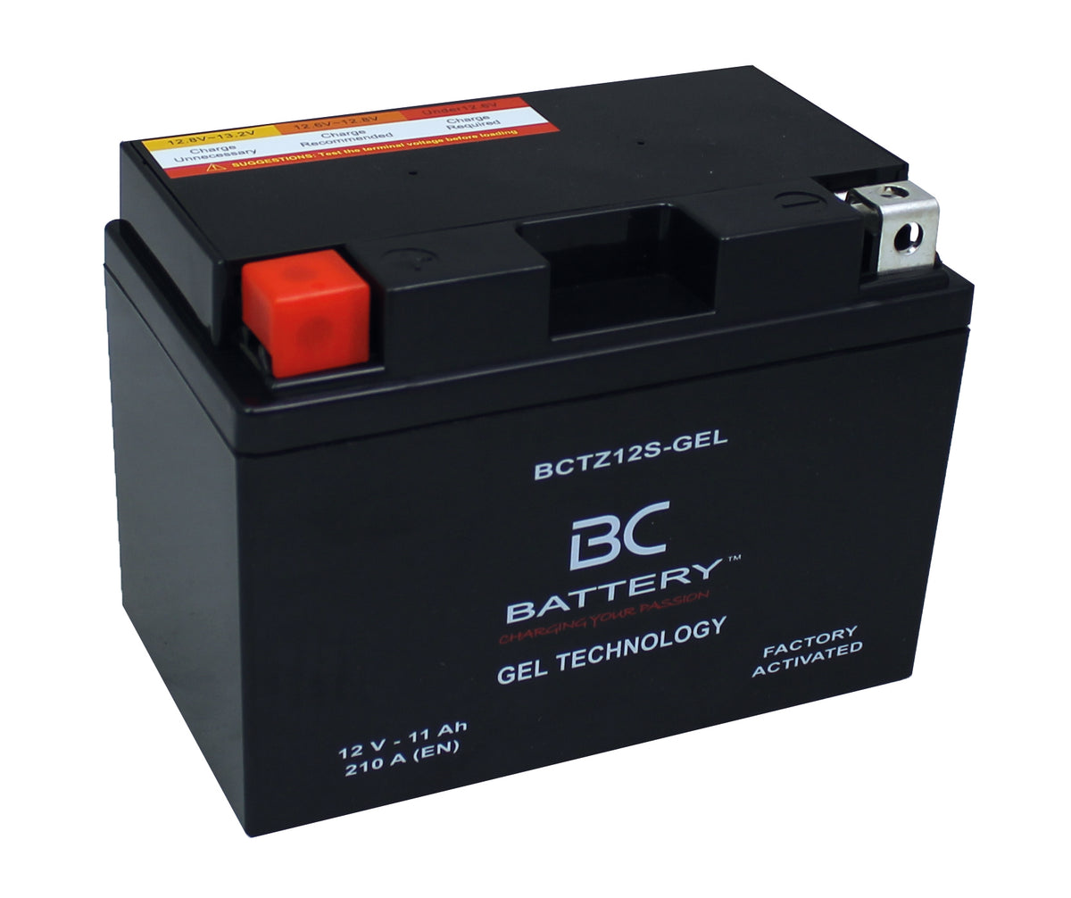 BCTZ12S-GEL| Batteria Moto al GEL, YTZ12S, 12V, 11Ah, CCA: 210Amp, 150x87x110mm - BC Battery Italian Official Website