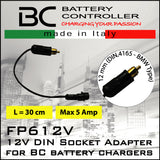 Connettore per Moto BMW, presa 12V DIN4165 FP612V - BC Battery Italian Official Website