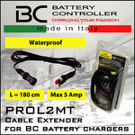 Prolunga per Caricabatteria PROL2MT - Lunghezza 180 cm - BC Battery Italian Official Website